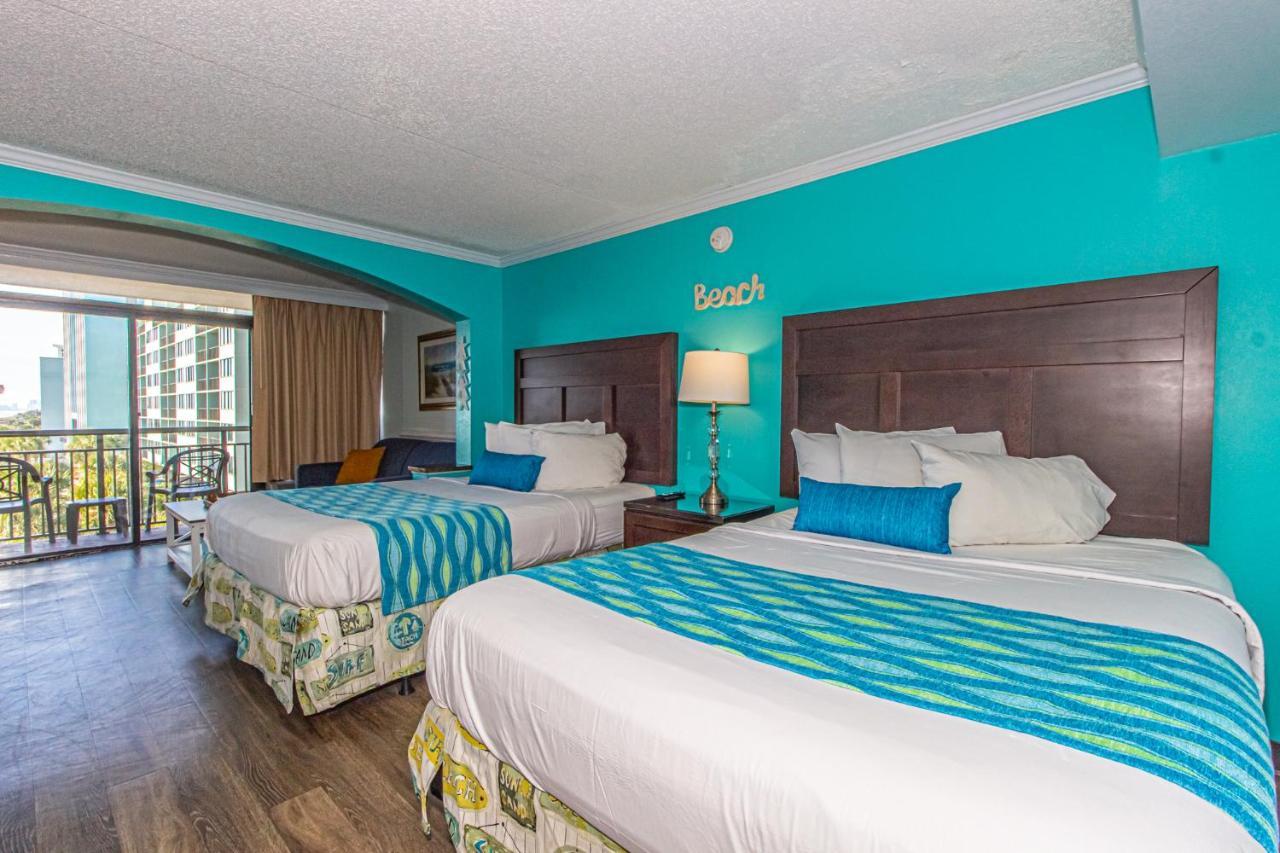 Oversized Ocean View Queen Suite With Beautiful Fireplace And Accents - Sleeps 4 Guests! Myrtle Beach Zewnętrze zdjęcie