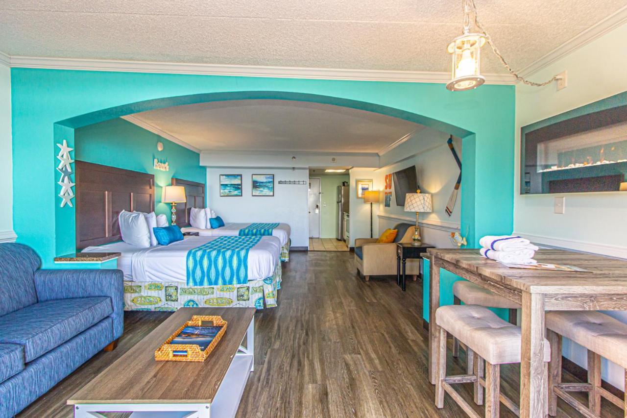 Oversized Ocean View Queen Suite With Beautiful Fireplace And Accents - Sleeps 4 Guests! Myrtle Beach Zewnętrze zdjęcie