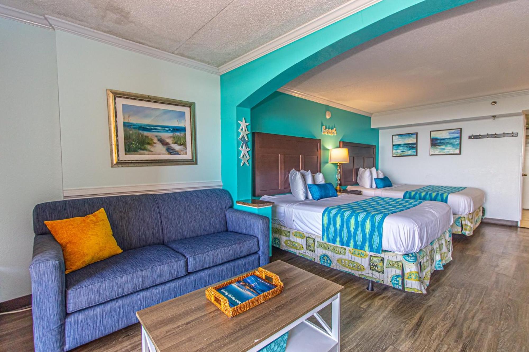 Oversized Ocean View Queen Suite With Beautiful Fireplace And Accents - Sleeps 4 Guests! Myrtle Beach Pokój zdjęcie