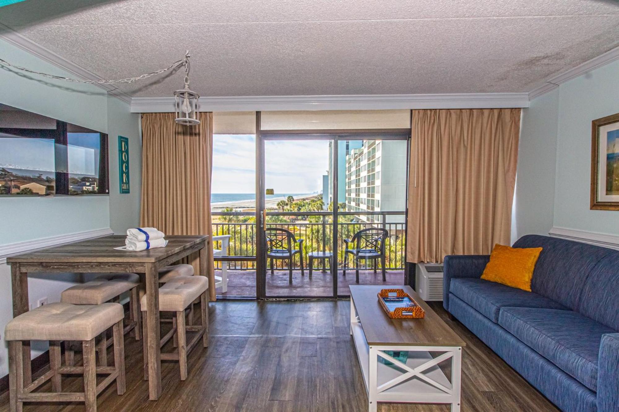 Oversized Ocean View Queen Suite With Beautiful Fireplace And Accents - Sleeps 4 Guests! Myrtle Beach Pokój zdjęcie